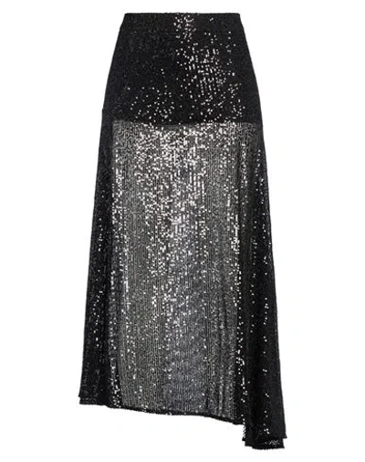 Simonetta Ravizza Woman Midi Skirt Black Size 10 Polyester, Elastane