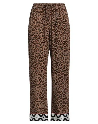 Simonetta Ravizza Woman Pants Camel Size 8 Silk In Sand