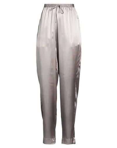 Simonetta Ravizza Woman Pants Grey Size 10 Silk In Gray