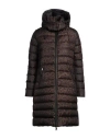 Simonetta Ravizza Woman Puffer Dark Brown Size 14 Nylon In Brown