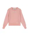Simonetta Rhinestone-embellished Crew-neck Jumper In Pink