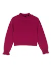 Simonetta Roll-neck Cashmere Jumper In Purple