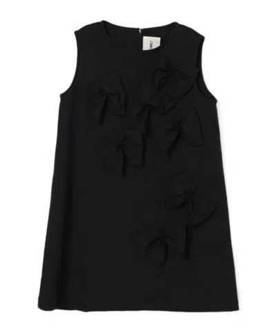Simonetta Round-collar Skirt In Black