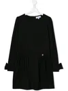 Simonetta Round Neck Dress In Black