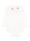Simonetta Ruffle-collar Bodysuit In White