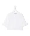 Simonetta Ruffle Sleeve Blouse In White
