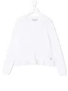 Simonetta Ruffled Buttoned Cardigan In White