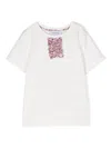 Simonetta Ruffled Cotton T-shirt In White