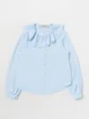 Simonetta Shirt  Kids In Gnawed Blue