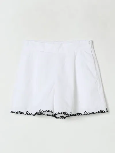 SIMONETTA SHORT SIMONETTA KIDS COLOR WHITE,G86819001