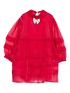 Simonetta Silk Dress In Red