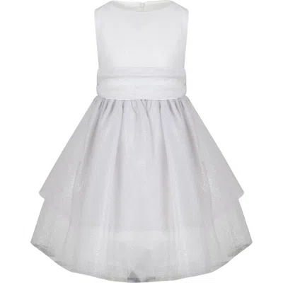 Simonetta Kids' Silver Dress For Girl