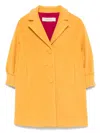 Simonetta Single-breasted Coat In Yellow