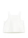 Simonetta Square-neck Top In White