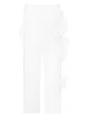 Simonetta White Trousers For Girl With Bows In White