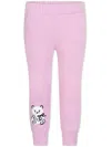 Simonetta Teddy Bear-print Cotton Leggings In Pink