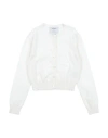 Simonetta Babies'  Per Luisa Beccaria Toddler Girl Cardigan Ivory Size 4 Cotton, Cashmere In White
