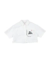 Simonetta Toddler Girl Shirt White Size 4 Cotton, Polyester In White