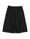Simonetta Toddler Girl Shorts & Bermuda Shorts Black Size 4 Cotton, Polyester, Ceramic In Black