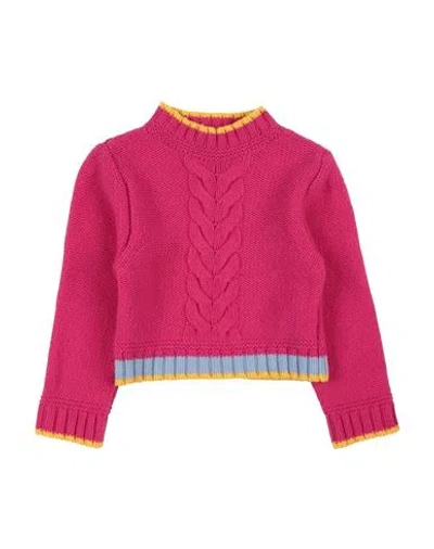 Simonetta Babies'  Toddler Girl Sweater Fuchsia Size 4 Wool In Pink