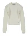 Simonetta Babies'  Toddler Girl Sweater Ivory Size 3 Virgin Wool