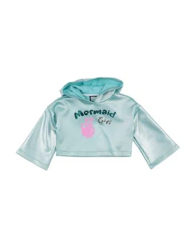 Simonetta Babies'  Toddler Girl Sweatshirt Light Green Size 4 Polyester, Elastane, Cotton