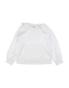 Simonetta Toddler Girl Sweatshirt White Size 4 Cotton In White