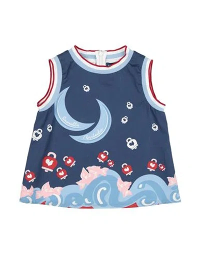 Simonetta Babies'  Toddler Girl Top Navy Blue Size 5 Cotton