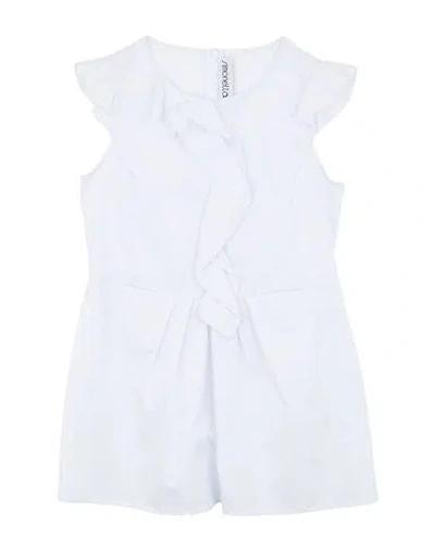 Simonetta Babies'  Toddler Girl Top White Size 5 Cotton In Blue