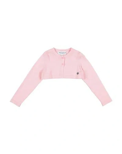 Simonetta Babies'  Toddler Girl Wrap Cardigans Pink Size 5 Cotton, Viscose, Polyamide, Polyester
