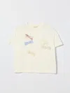 Simonetta Tシャツ  ボーイ カラー アイボリー In Neutral