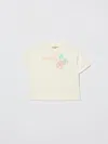Simonetta Tシャツ  ボーイ カラー アイボリー In White