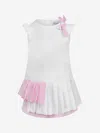 Simonetta & Pink Dress 10 Yrs White In White