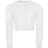 Simonetta White Cardigan For Girl In White