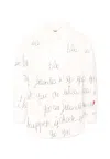 Simonetta White Shirt For Irl With Writing In White