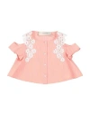 Simonetta Halo-stripe Poplin Shirt In Pink