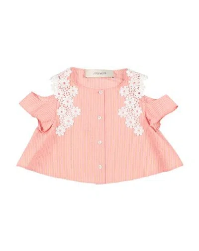 Simonetta Halo-stripe Poplin Shirt In Pink