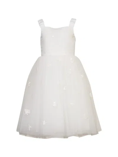 Simonetta Woven Dress In White