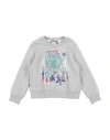 Simonetta X Chantecler Toddler Girl Sweatshirt Grey Size 5 Cotton In Gray
