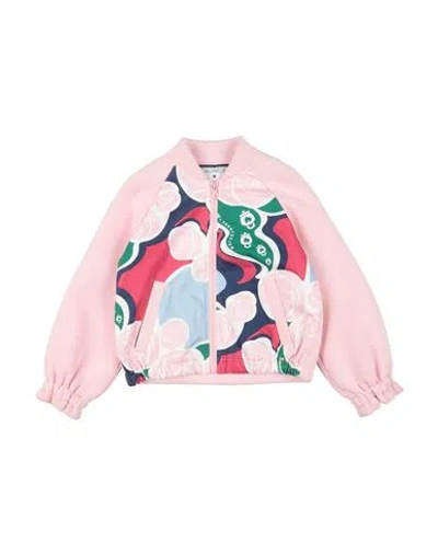 Simonetta Babies'  X Chantecler Toddler Girl Sweatshirt Pink Size 5 Viscose, Elastane, Polyurethane, Cotton
