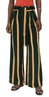 Simonmiller Alto Crepe Pants Fern/mustard Stripe