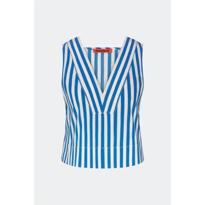 Simonmiller Arro Sleeveless Poplin Top In Blue