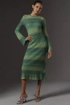 Simonmiller Axon Knit Midi Dress In Green