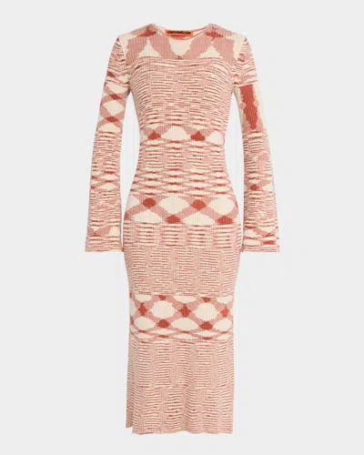 SIMONMILLER AXON LONG-SLEEVE MIDI DRESS