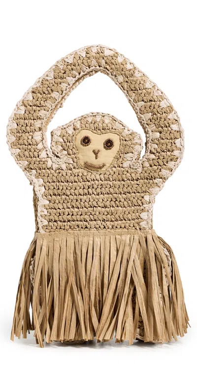 Simonmiller Bailar Fringe Bag Natural In Brown