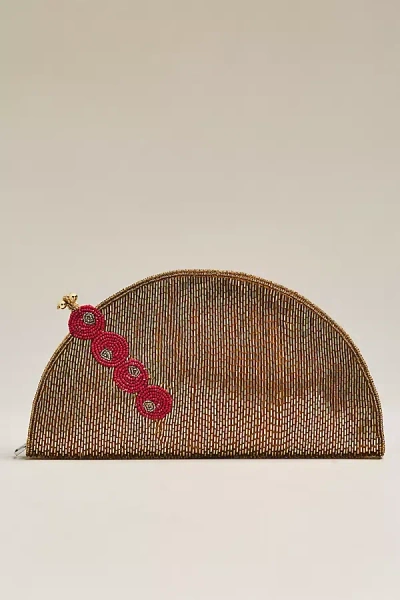 Simonmiller Beaded Martini Clutch In Gold