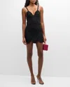 Simonmiller Beep Beep Crochet Mini Dress In Black