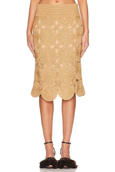 Simonmiller Beep Beep Midi Skirt In Gray