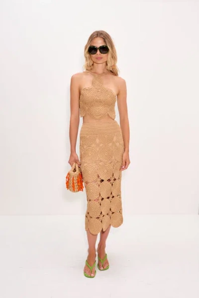 Simonmiller Beep Beep Midi Skirt In Brown