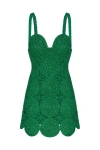 Simonmiller Beep Beep Mini Dress In Gummy Green